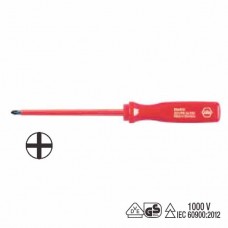 Wiha Classic Electric Phillips Screwdriver - Individually Tested Protective Insulation 1,000 V AC, VDE and GS Tested - PH 2 - 00838